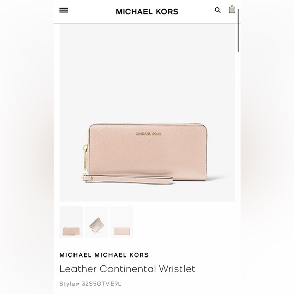 MICHAEL MICHAEL KORS
Leather Continental Wristlet - Picture 10 of 10